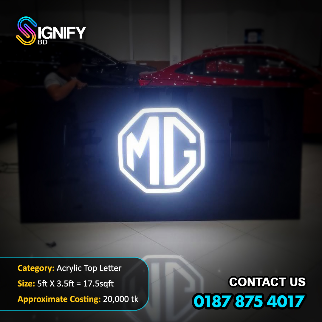 Acrylic top letter 2